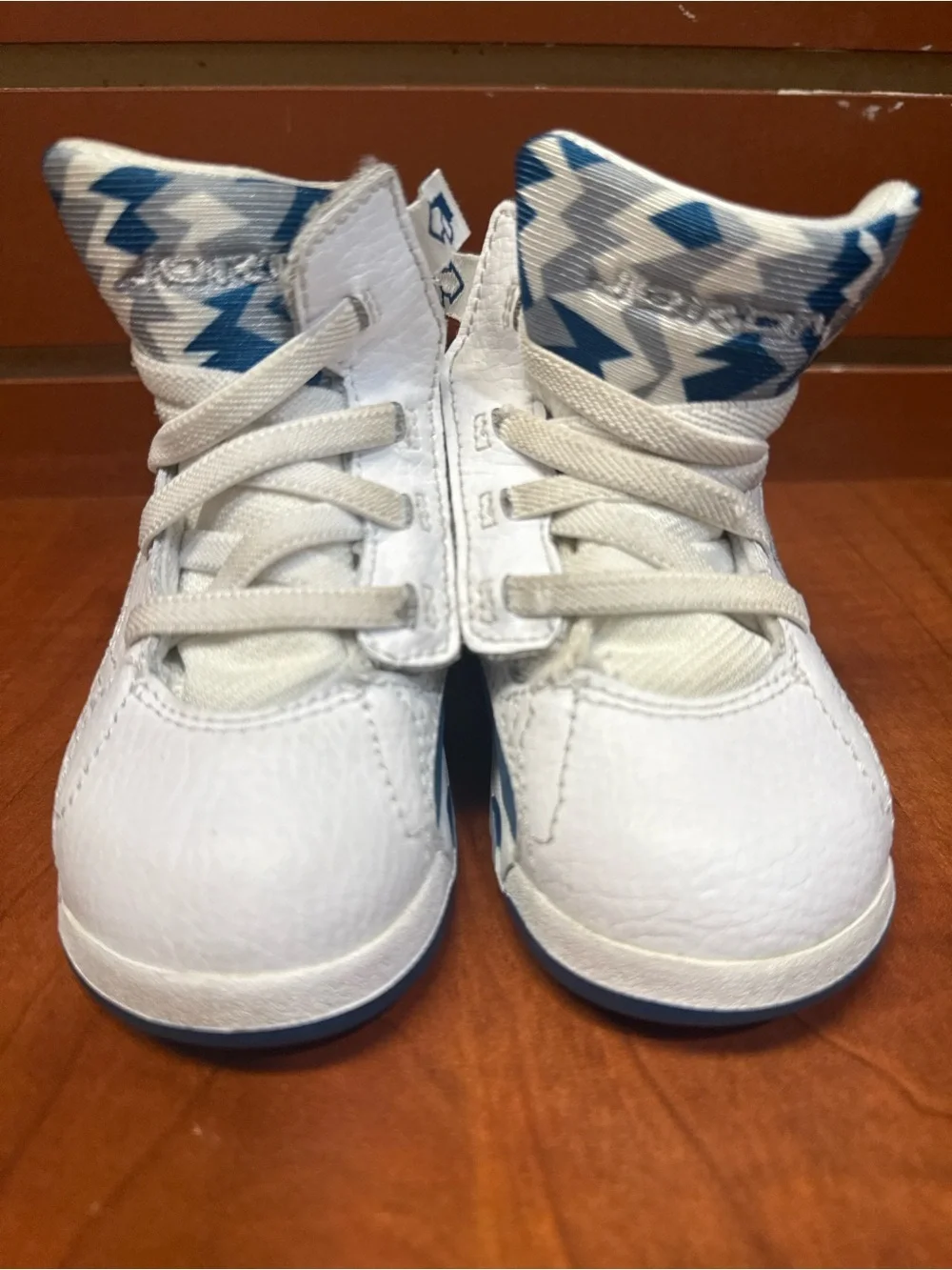 Nike Jordan Baby Toddler High Top Sneakers White Blue Size 6C